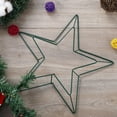 thumbnail image 6 of GadgetVLot Five Pointed Star Wreath Frame Hanging Ring Wall Decor Home Decoration Antirust Diy Pentagram Floral Arrangements Craft, 6 of 13