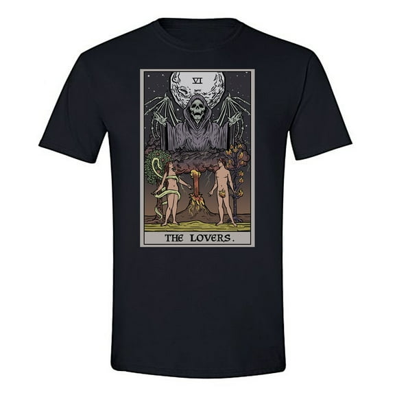 The Ghoulish Garb The Lovers Tarot Card Shirt Terror Tarot Edition Small