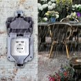 thumbnail image 1 of Enchufe impermeable IP66, enchufe de pared impermeable para exteriores, caja de enchufe de pared a prueba de polvo para interiores y exteriores, 1 of 5