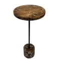thumbnail image 2 of Carolina Electra Round Accent Table in Brown, 2 of 8