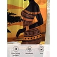 thumbnail image 6 of Sheer Curtains 72 Inches Long, Africa Black Women Semi Sheer Curtains Light Filtering Window Treatment, African Native Ethnic Sunset Privacy Voile Drapes for Living Room Bedroom 52x72 Inch, 6 of 7