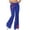 *Blue, variant on Women's Y2K Bow Flare Leg Sweatpants,Ladies High Waisted Trousers,Stretchy Pull-On Pants for Women,Pink,S-2XL