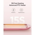 thumbnail image 5 of LMHF Salon Flat Iron Hair Straightener, Negative Ion Function with Titanium Plates Get Shinier & Smoother Hair, 15 Adjustable Temp, Dual Voltage & 60 Mins Auto Shut Off (Rose Gold), 5 of 5