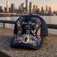thumbnail image 5 of Unisex 9/11 Never Forget Hat 911 Memorial 25th Anniversary Cap Retro Patriotic American Flag Hats for Men Women, 5 of 5