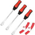 thumbnail image 1 of Tire Spoons Lever Tool Set, Steel Professional Changing Removal Kit with 1 Portable Bag + 3 2 Rim Protectors, Repair for Motorcycle, Dirt Bike, Lawn Mower (Red) Red -, 1 of 6