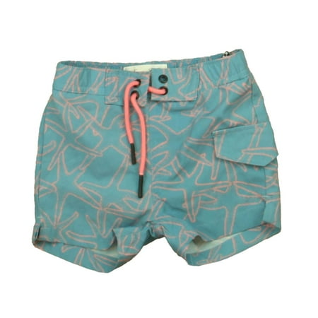

Pre-owned: Sovereign Code Boys Aqua | Pink Starfish Trunks size: 12 Months (Good)