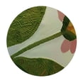 thumbnail image 4 of WYYP Flower Leaf Round Table Cloth 100% Polyester Fiber with Elastic Edge White, 4 of 8