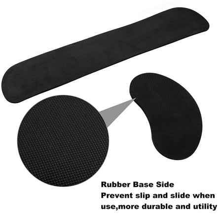 Gel Typing Pad Peroptimist Keyboard Wrist Rest and Mouse Wrist Rest Pad, Made of Memory Foam, Superfine Fibre and Gel, Easy Typing and Wrist Pain Relief Perfect for Gaming, Computer, Laptop, Office ()