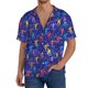 thumbnail image 1 of Balery Ice Hockey Players With Puck Camisa Casual de Manga Corta con Botones para Hombre, Texturizada, Estilo Cubano, para Playa, Verano-3X-Large, 1 of 5