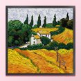 thumbnail image 3 of Hilo de bordar de algodón completo, 14CT, estampado de colores otoñales, punto de cruz, 40x40cm, 3 of 9
