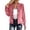 Pink, variant on Jacket for Women Casual Zip Up Lightweight Fall Outerwear Stand Collar Short Coat For Daily Streetwear Velvet Style Womens Coat Black S