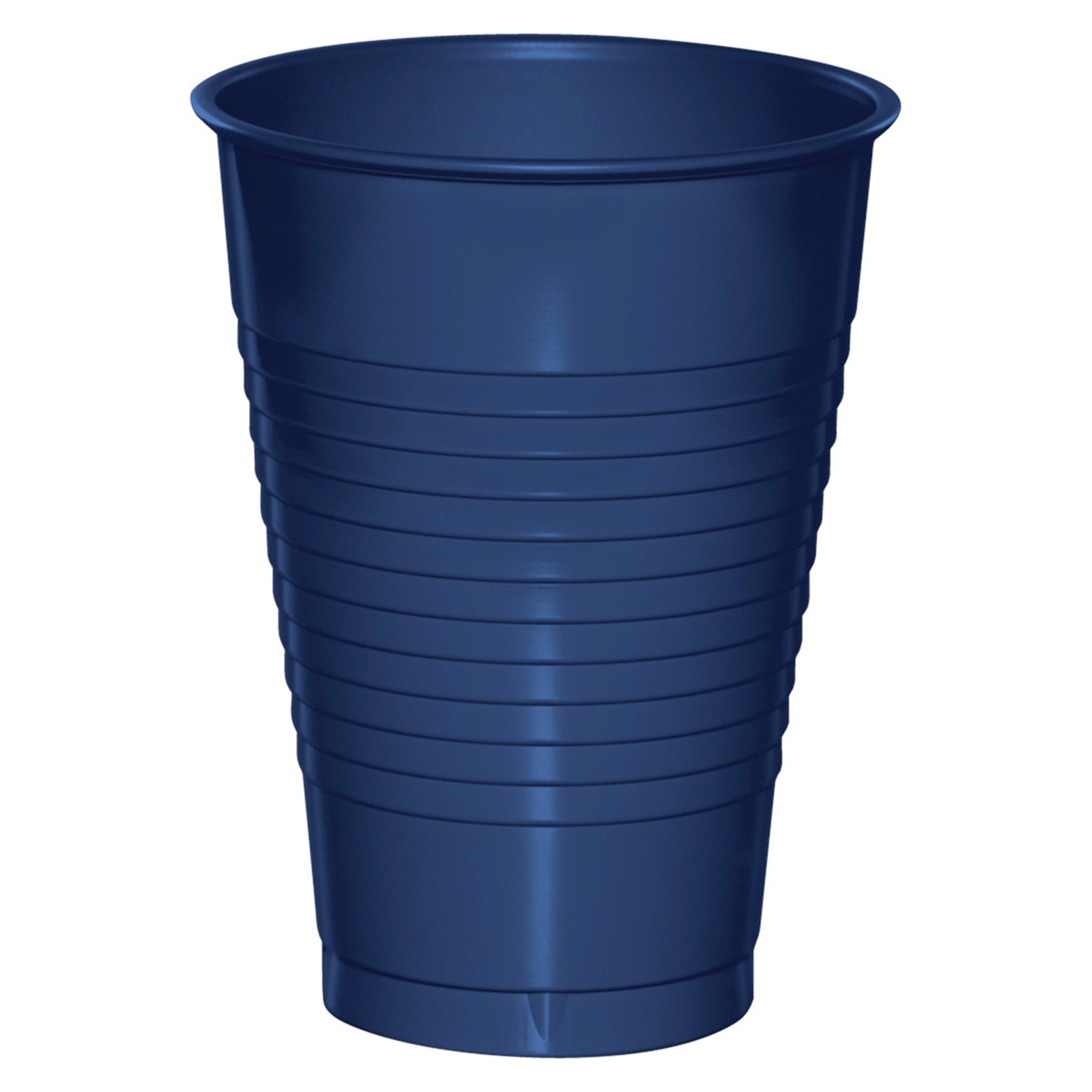 Navy Blue 12 oz Plastic Cups 60 Count for 60 Guests