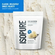 Isopure Zero Carb 100% Whey Protein Isolate Powder, Creamy Vanilla, 25g Protein, 15 Servings