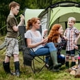 thumbnail image 2 of Topbuy Reclining Camping Chair 2 in 1 Lying Chair w/Removable Footrest, 2 of 10