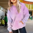 thumbnail image 2 of YunPes Girls Sweatshirt Winter Tie Dye Retro Print Sweatshirt Long Sleeve Comfortable Cute Sweatshirt Zip up Hoodie, 2 of 7