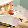 thumbnail image 6 of OEFNTAC Oven Gloves Silicone 7.09x11.02in 0.28lb 3-Layer Non-Slip Heat Resistant Mitts Baking Cooking Microwave BBQ 446°F Kitchen, 6 of 6
