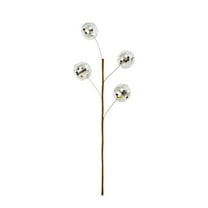 Mecorevxz Christmas Decorations Christmas Mirrored Glitter Christmas Ornament with Branch Accents for Christmas Decor