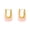Style 1, variant on Women's U Shaped Stainless Steel Acrylic Resin Hoop Earrings Huggie Statement Ear Studs Style 2