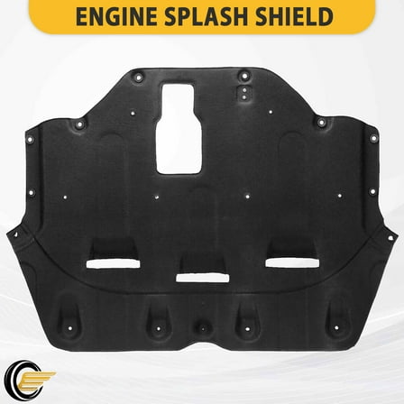 Black Front Engine Splash Shields Under Cover For 2015 2016 2017 Hyundai Sonata