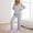 Grey, variant on Pajama Sets for Women 2 Piece Ribbed Knit V Neck Solid Long Sleeve Top and Pant Fall Winter Cozy Casual Relaxed Fit Outfits