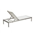 thumbnail image 3 of Pangea Home Chaise Longue en Aluminium Réglable en Hauteur en Blanc, 3 of 5