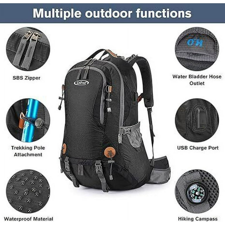 G4Free 50L Hiking Backpack Waterproof Daypack Outdoor Camping