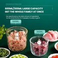 thumbnail image 4 of CC TOY Electric Food Chopper Garlic Crusher Meat Grinder Mini Garlic Press, 4 of 6