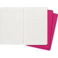 thumbnail image 4 of Cuaderno Moleskine Cahier de tapa blanda, color rosa cinético, juego de 3, 4 of 8