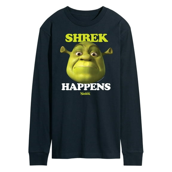 Shrek - Shrek Happens Meme - Men's Long Sleeve T-Shirt