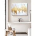 thumbnail image 6 of Abstract Gold Wall Art for Living Room,Canvas Picture Wall Decor for Bathroom Bedroom,Modern Minimalist Art White Gray Ripple Painting Artwork for Office Kitchen Hallway Dining Room Decor 12"x16", 6 of 8