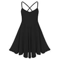 thumbnail image 6 of Kaerm Girls' Crisscross Back Straps Camisole Leotard Ballet Dance Dress Ballerina Dance Dress Black 7-8, 6 of 7