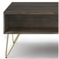 thumbnail image 4 of Simpli Home Hunter Solid Mango Wood Lift Top Coffee Table In Ebony, 4 of 7
