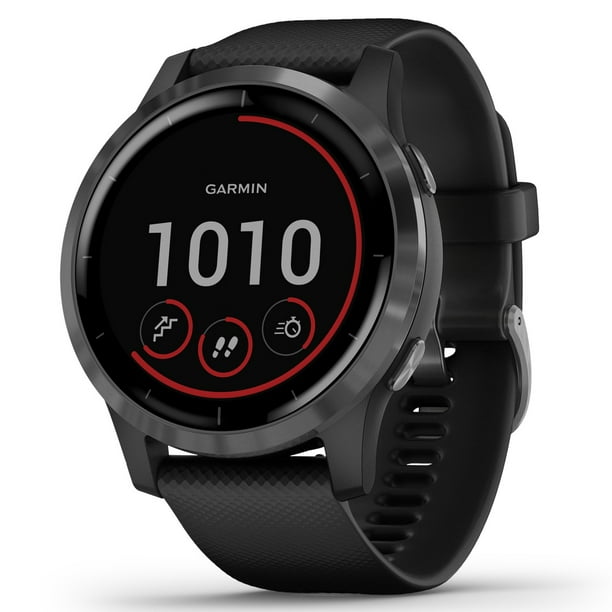 garmin vivoactive 3 black smartwatch with slate bezel