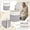 Gray, variant on KUNPENG Cotton Rope Blanket Basket, Nursery Toy Bin, Boho Laundry Hamper, Home Cotton Rope Woven Storage Basket Dirty Clothes Basket Straw Woven Sundries Bin for Living Room Bedroom, 15.7x13.8"