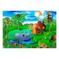 thumbnail image 3 of Tiptophomedecor Kids Wallpaper Wall Mural - Animal Family, 3 of 4