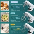 thumbnail image 7 of COOKLEE Stand Mixer, 660W 8.5Qt 6 in 1 Multifunctional Household Stand Mixer with Dough Hook, Whisk, Beater, Meat Grinder,Pasta,Sausage Kit & Cookie Maker-Silver, 7 of 7