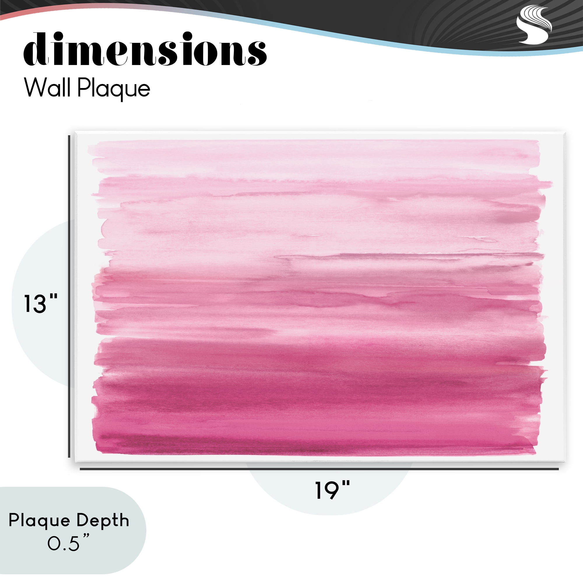 Stupell Industries Ombre Pink Blush Wall Plaque Art, design by Allie Corbin