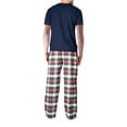 thumbnail image 3 of SLEEPHERO Men's Sleep Short Sleeve Flannel Pajama Pant Set, 3 of 3