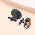 thumbnail image 6 of Pangolin Stylish Men's Cufflink Set in Silver Stainless Steel for Formal Attire and Classic Suit Styles, 6 of 6