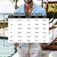 thumbnail image 4 of Mfakffe Men Linen Shirt Button Down Long Sleeve Beach Band Collar Casual Summer Shirts, 4 of 5