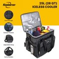 thumbnail image 4 of Sac isotherme thermoélectrique sans glace Koolatron 12 V, mini-réfrigérateur portable 26 qt (25 L), noir/gris, 4 of 7