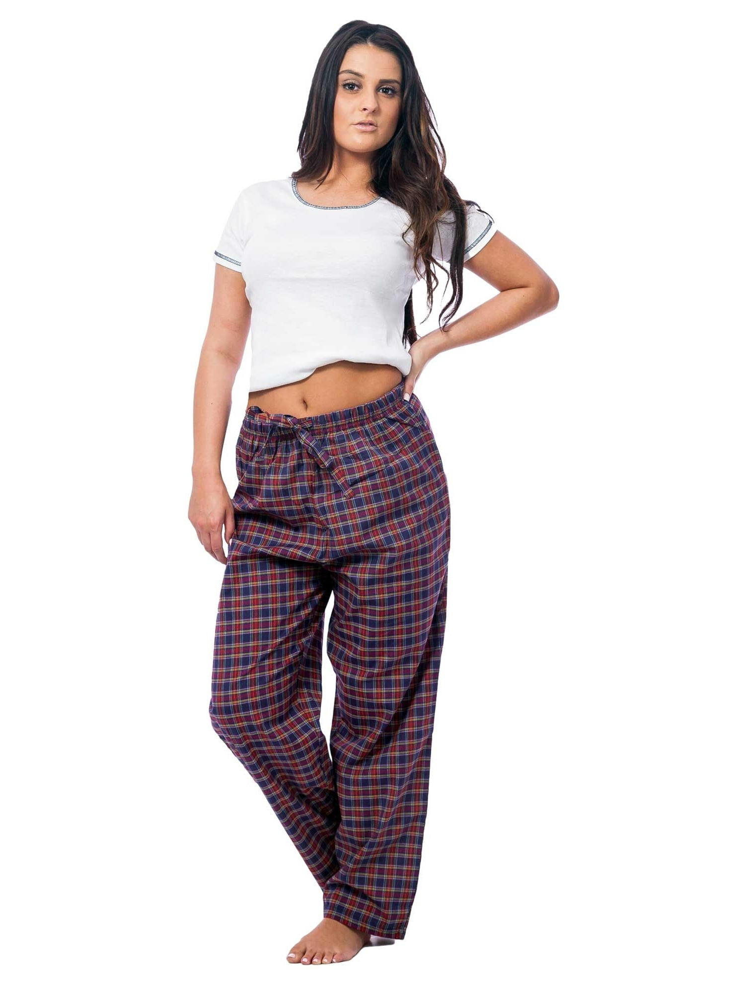 Up2date Fashions Womens Woven Lounge Pants Sleep Pants Pajama Bottoms 