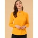 thumbnail image 2 of AllegK Dde San Patricio profesional Blusas de gade manlarcon cuello alto elegante pamujer Amarillo brillante S, 2 of 6
