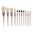 thumbnail image 2 of 12Pcs Professional Makeup Brush Set Super Soft Elastic Comfortable Morandi Color Cosmetic Brush Set Morandi Color + Box, 2 of 4