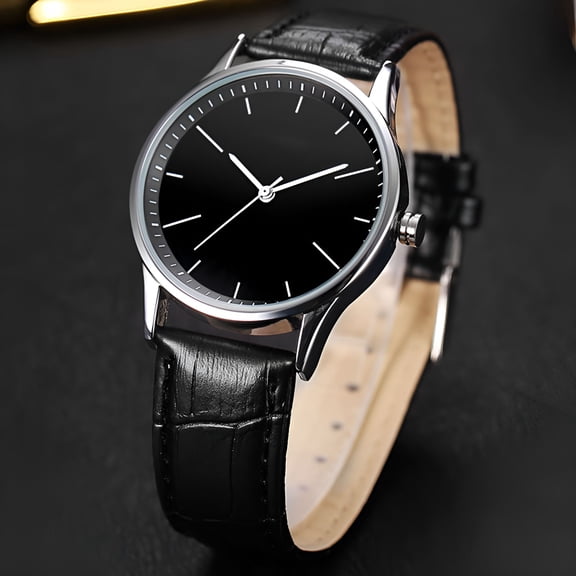 DESIGNICE Watches for Men Business Casual Watch Leather Strap Analog Quartz Waterproof Watches