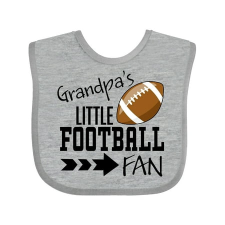 

Inktastic Grandpa s Little Football Fan Gift Baby Boy or Baby Girl Bib