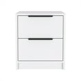 thumbnail image 2 of Xukmct Beside Table with 2 Drawer, Wood Nightstand for Home, Bedroom, White, 2 of 6