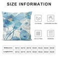 thumbnail image 5 of Orinice  Blue Floral Throw Pillow Covers Light Blue Gold Floral Decorative Spring Summer Farmhouse Vintage Watercolor Pillowcases  for Couch Indoor Bedroom Decor, 5 of 5