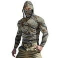 thumbnail image 3 of Fewfanhot Sweatshirts for Men Hunting Shirts with Mask Long Sleeve Camo Fishing Hoodie, 3 of 10