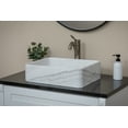 thumbnail image 3 of Thin Lip Rectangular Vessel Sink in Guanxi White Marble, 3 of 12